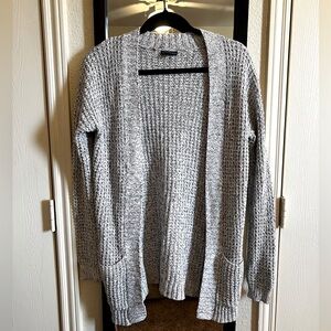 Express grey, white, and black cardigan. XS, smaller in the arms.